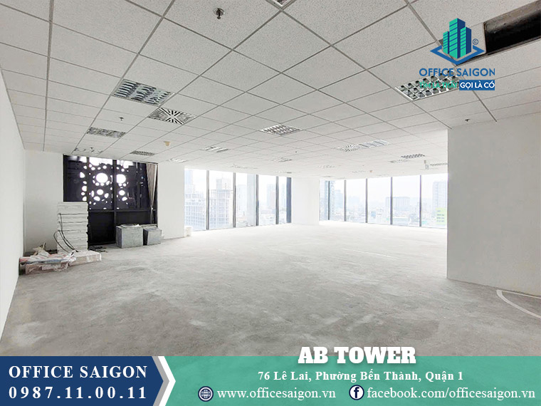 Diện tích văn phòng đang cho thuê tại AB Tower