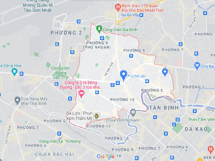 bản đồ quận Phú Nhuận