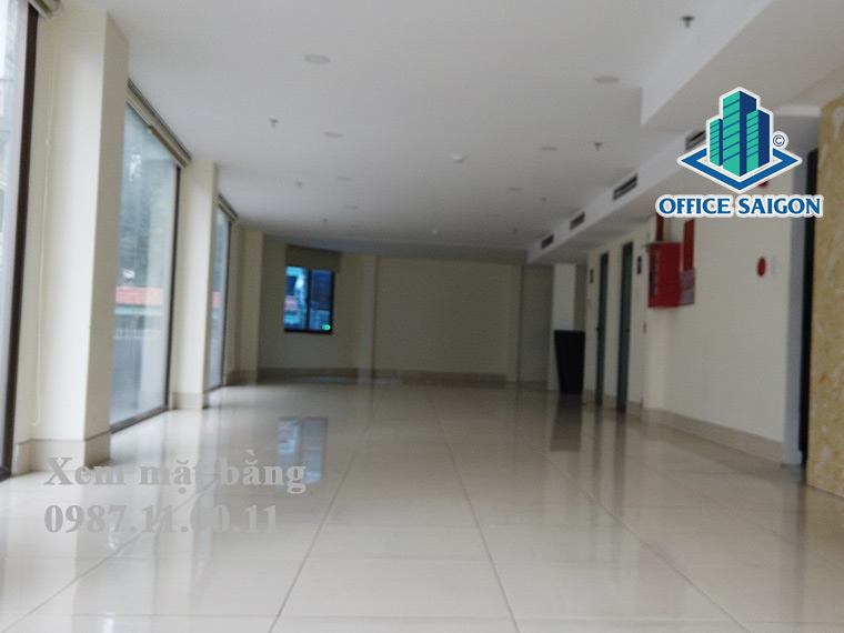 Diện tích sàn trống tại tầng trệt D-Town Office Building quận Tân Bình