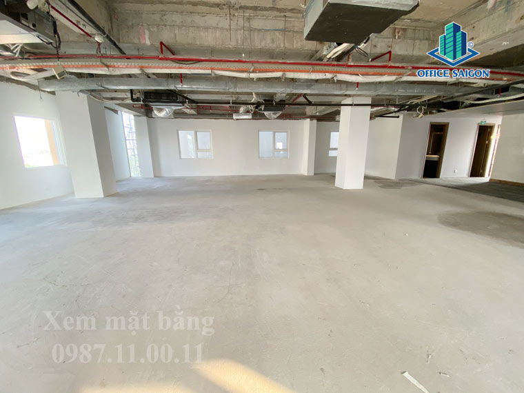 View sàn mẫu đang triển khai cho thuê 192m2 lầu 6 tại The Address building quận 3