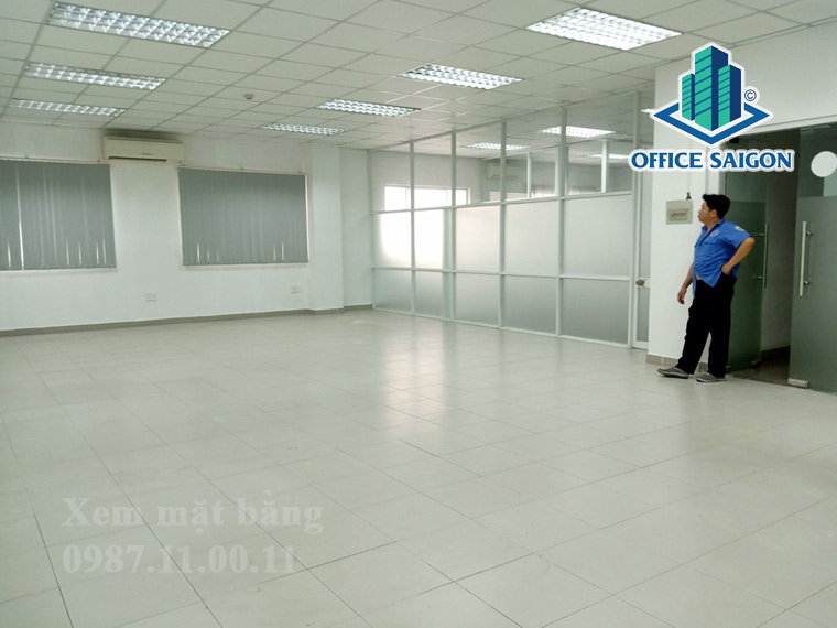 Mặt bằng 120m2 đang cho thuê tại tòa nhà NP Tower quận 3