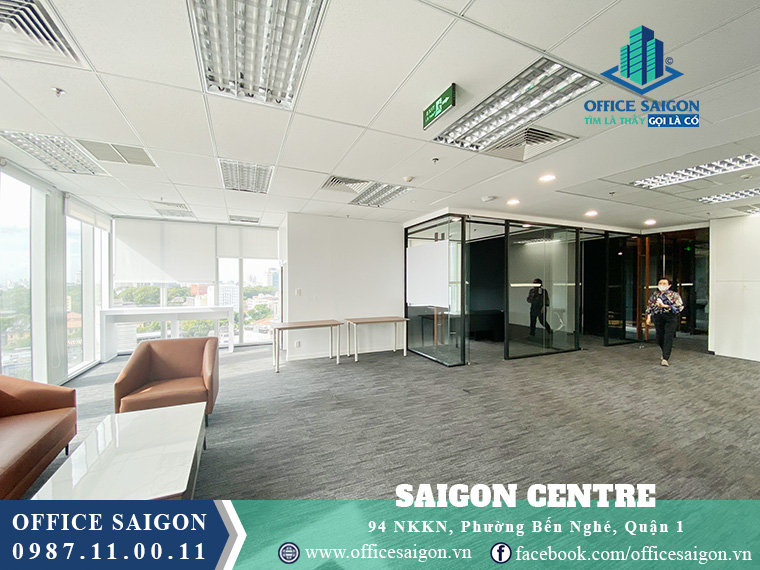 Mặt bằng thực tế tại Saigon Centre Tower do Office Saigon ghi nhận