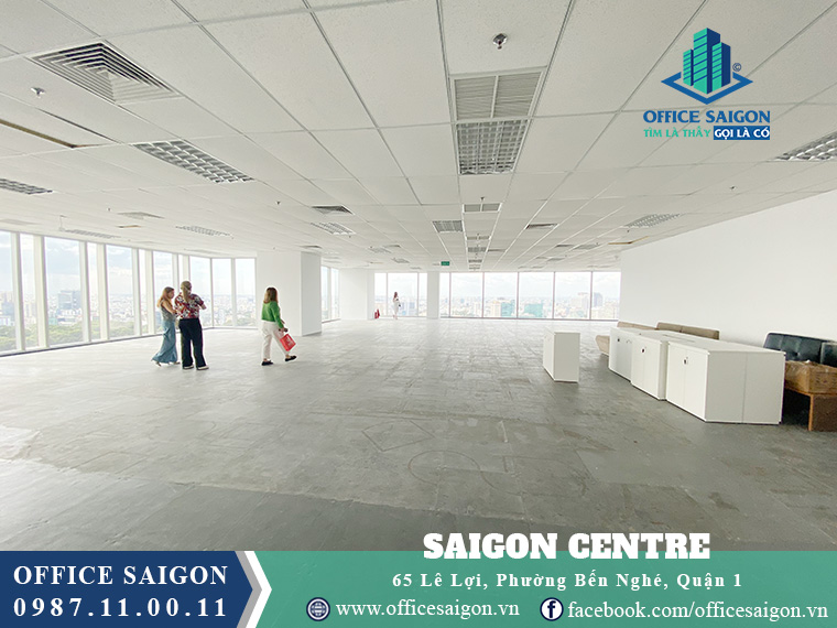 Sàn thực tế, sàn thô tại cao ốc văn phòng Saigon Centre 1 Tower