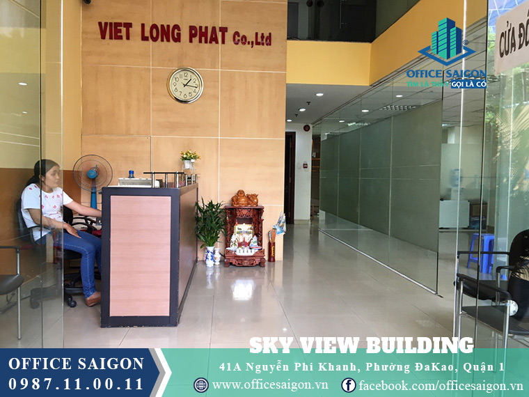 Sảnh lễ tân toà nha  Sky View quận 1	