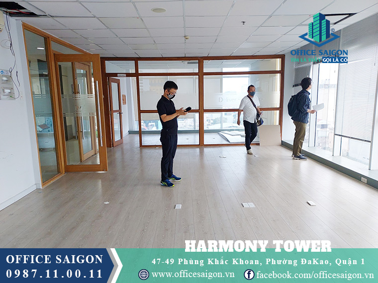 Mặt bằng 80m2 tại tầng 3 văn phòng cho thuê Harmony Tower quận 1