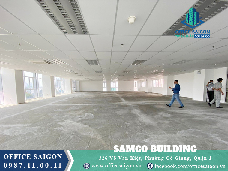 Diện tích cho thuê nguyên sàn tại Samco building quận 1