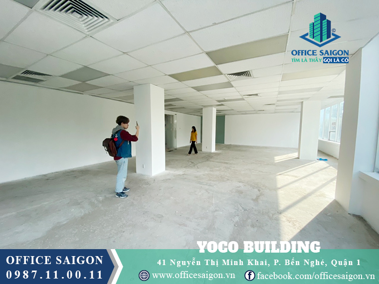 View mặt bằng trống tại Yoco building Nguyễn Thị Minh Khai quận 1