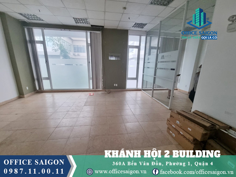 Phòng diện tích 60m2 đang cho thuê tại Khánh Hội 2 building