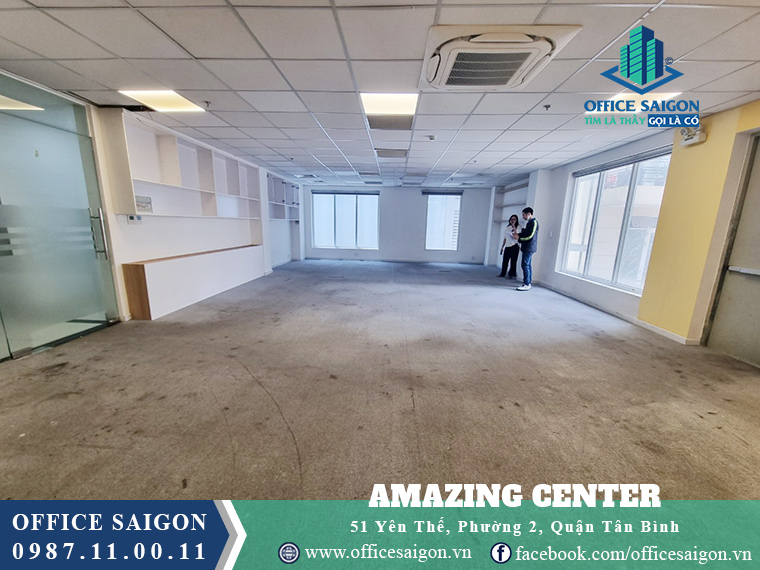 Mặt bằng tại tầng 4 văn phòng cho thuê Amazing Centre quận Tân Bình