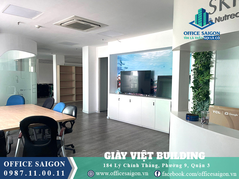 Cho thuê mặt bằng nguyên sàn tại tòa nhà Giầy Việt Building quận 3