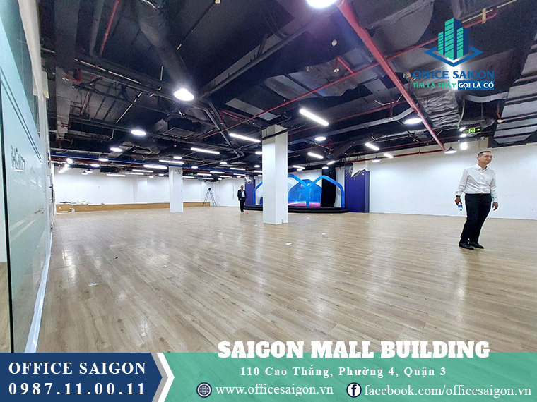 View sàn cho thuê văn phòng toà nhà Saigon Mall Quận 3