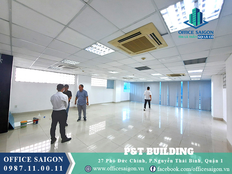 View sàn tầng trệt cho thuê văn phòng toà nhà PT Quận 1