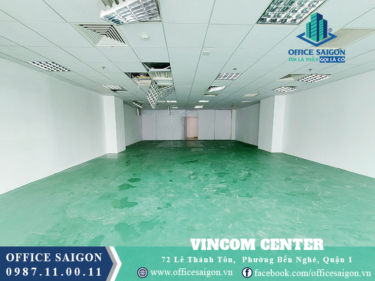 Mặt bằng 165m2 đang cho thuê văn phòng tại Vincom Center Quận 1