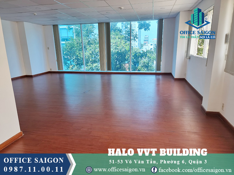 Mặt bằng 60m2 tại tầng 5 văn phòng cho thuê Halo Building Quận 3