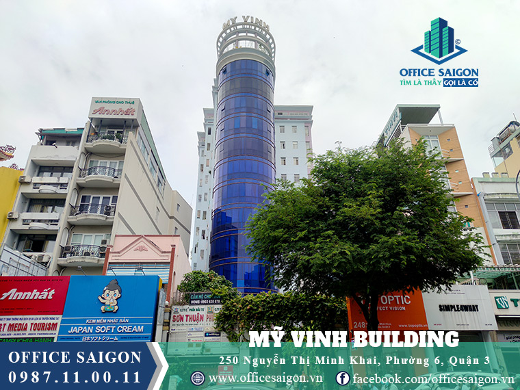 Văn phòng cho thuê toà nhà Mỹ Vinh Quận 3