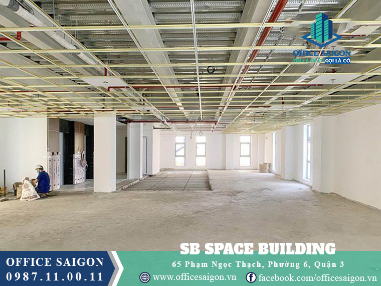 Mặt bằng trống giá tốt tại văn phòng cho thuê toà nhà Sb Space Building Quận 3