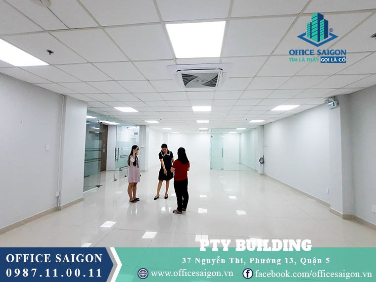 Diện tích 127m2 giá tốt tại tầng 1 văn phòng cho thuê PTY Building Quận 5