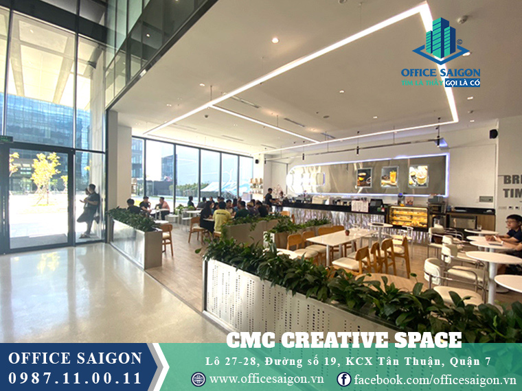 Khu thư giãn tại văn phòng cho thuê toà nhà CMC Creative Space Quận 7