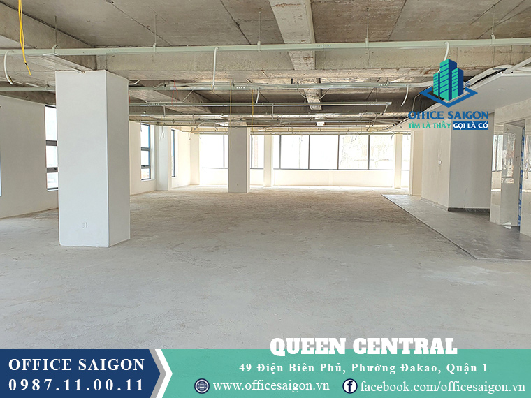 Diện tích trống giá tốt tại văn phòng cho thuê Queen Central quận 1