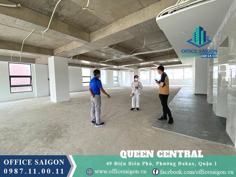 Quản lý văn phòng cho thuê Queen Central quận 1 hỗ trợ khách