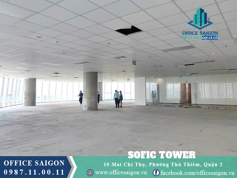 Office Saigon hỗ trợ khách xem tại cho thuê toà nhà Sofic Tower Quận 2