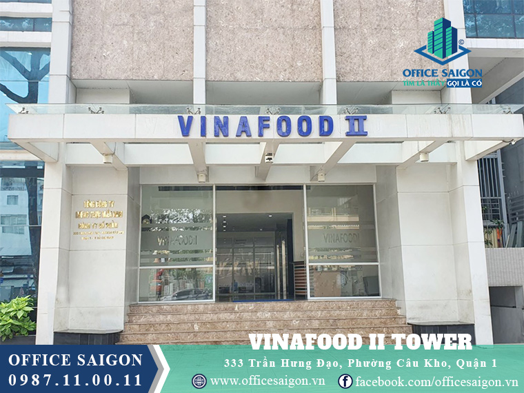 Lối vào văn phòng cho thuê toà nhà Vinafood 2 Tower Quận 1