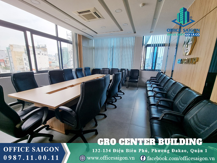 Diện tích 100m2 sàn nội thất  tại văn phòng cho thuê Gro Center Quận 1