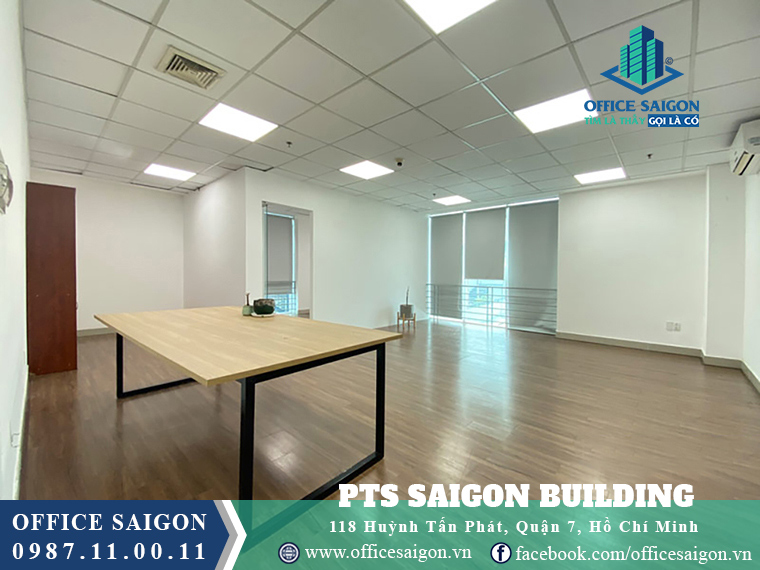 Diện tích cho thuê tại toà nhà văn phòng cho thuê PLS Saigon Building Quận 7