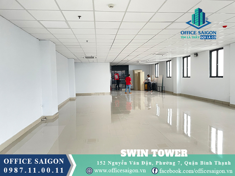 Sàn trống giá tốt toà nhà văn phòng cho thuê Swin Tower Quận Bình Thạnh