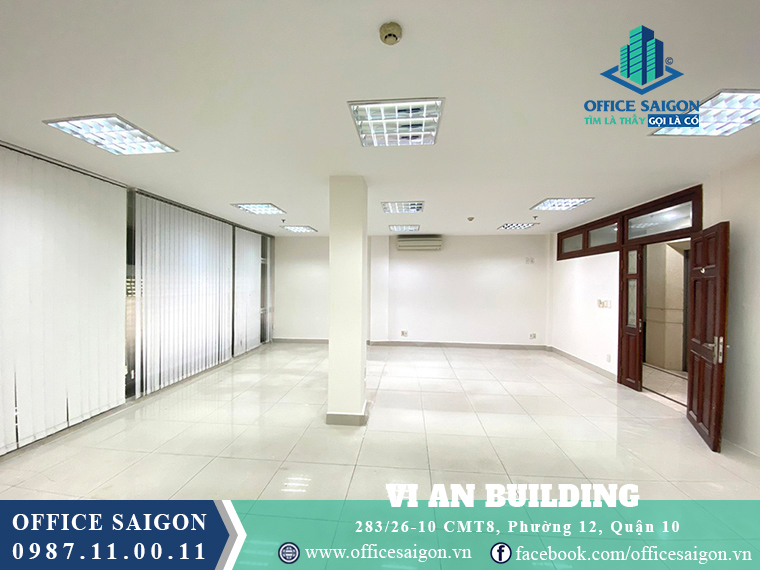 Diện tích trống giá tốt toà nhà văn phòng cho thuê Vi An Building Quận 10