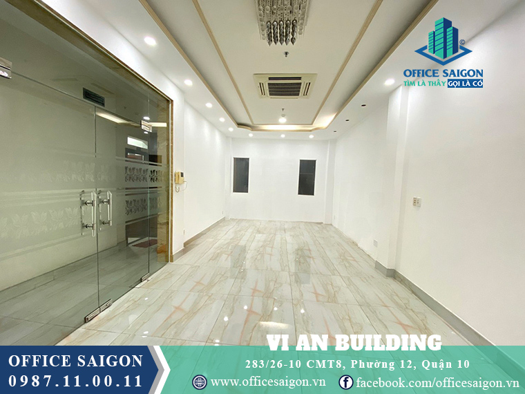 Diện tích trống tại văn phòng cho thuê Vi An Building Quận 10