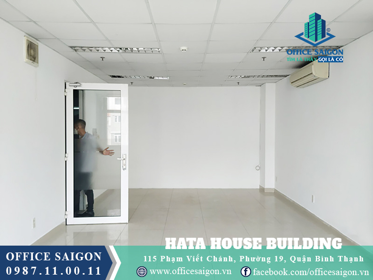 Diện tích trống tại văn phòng cho thuê toà nhà Hata House Quận Bình Thạnh