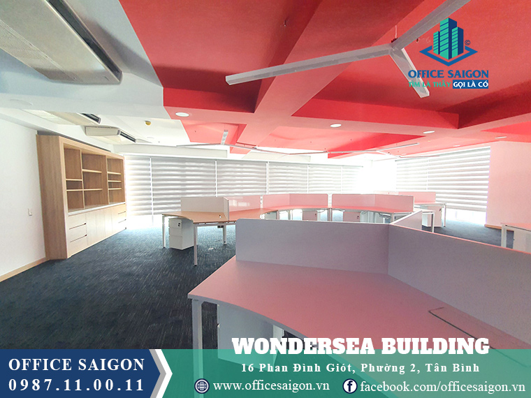 Sàn trống văn phòng cho thuê toà nhà Wondersea Building Quận Tân Bình