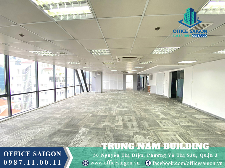 Sàn trống giá tốt văn phòng cho thuê toà nhà Trung Nam Building Quận 3