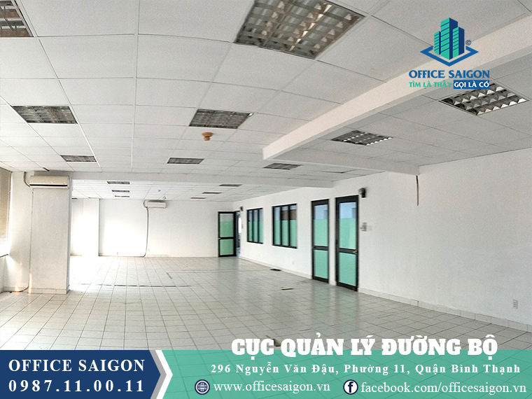 Sàn trống văn phòng cho thuê CQLDB building quận Bình Thạnh