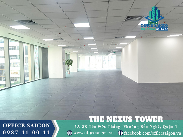 Sàn trống giá tốt tại văn phòng cho thuê toà nhà The Nexus Tower quận 1