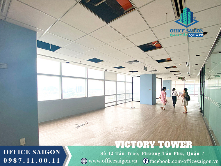 Office Saigon hỗ trợ xem sàn toà nhà văn phòng cho thuê Victory Tower quận 7