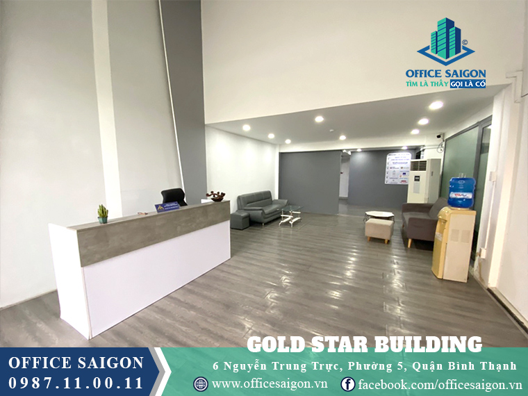 Lễ tân văn phòng cho thuê Gold Star Nguyễn Trung Trực Quận Bình Thạnh