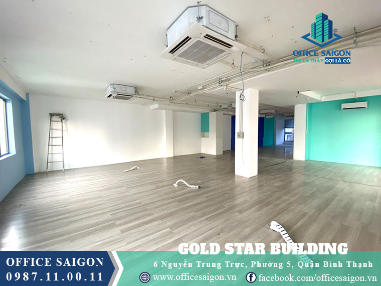 Sàn trống văn phòng cho thuê Gold Star Nguyễn Trung Trực Quận Bình Thạnh