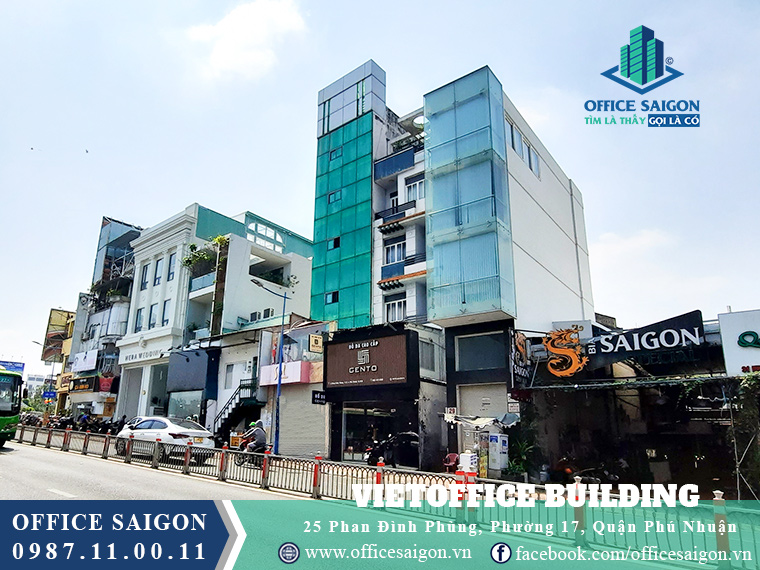 View cho thuê văn phòng toà nhà Việt Office DBP Quận Phú Nhuận