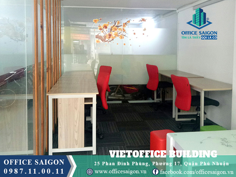 Sàn nội thất toà nhà văn phòng cho thuê VietOffice Building Quận Phú Nhuận