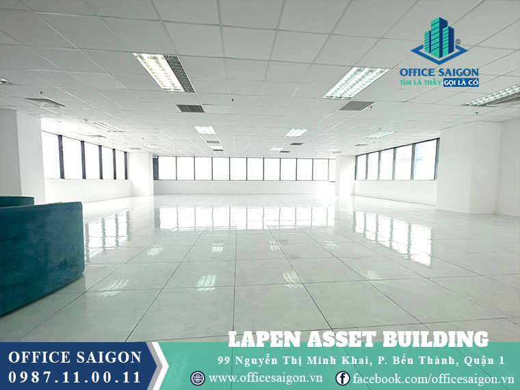 Diện tích 500m2 tại Lapen Asset Building văn phòng cho thuê quận 1