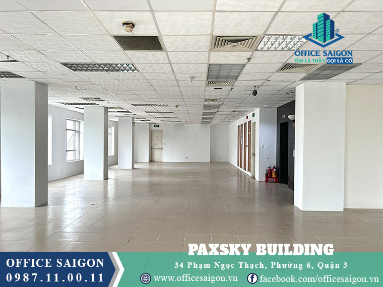 Sàn trống giá tốt  toà nhà Paxsky 34 Phạm Ngọc Thạch 