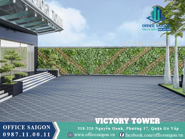 Sảnh trước  toà nhà Victory Tower quận Gò Vấp