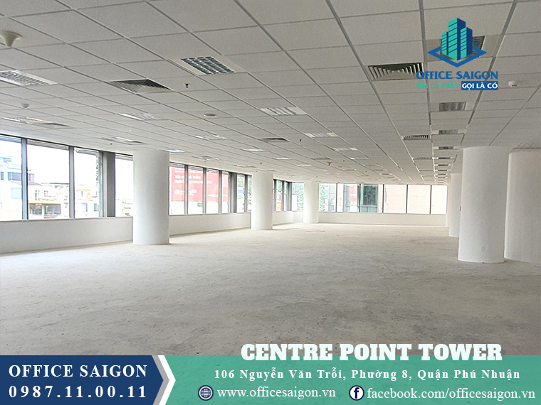 Sàn trống toà nhà  Centre Point văn phòng cho thuê quận Phú Nhuận