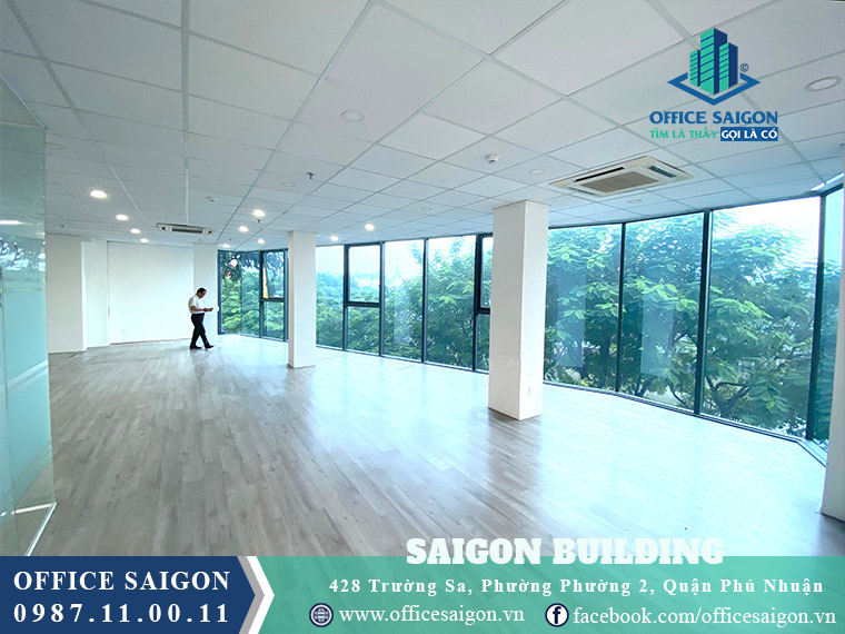 Mặt bằng tòa nhà cho thuê văn phòng Saigon building quận Phú Nhuận