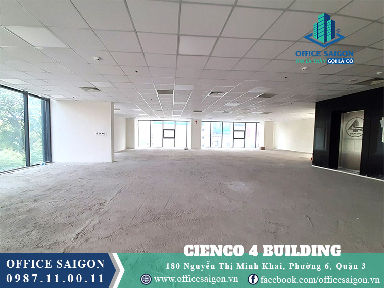 View sàn cho thuê 450m2 tại Cienco4 building