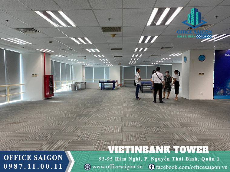 Sàn trống tại toà nhà Vietinbank Tower văn phòng cho thuê quận 1