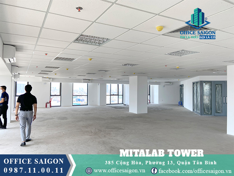 Diện tích cho thuê toà nhà Mitalab quận Tân Bình HIU Tower quận Bình Thạnh