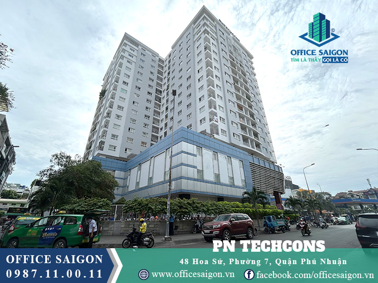 Toà nhà PN Techcons văn phòng cho thuê quận Phú Nhuận